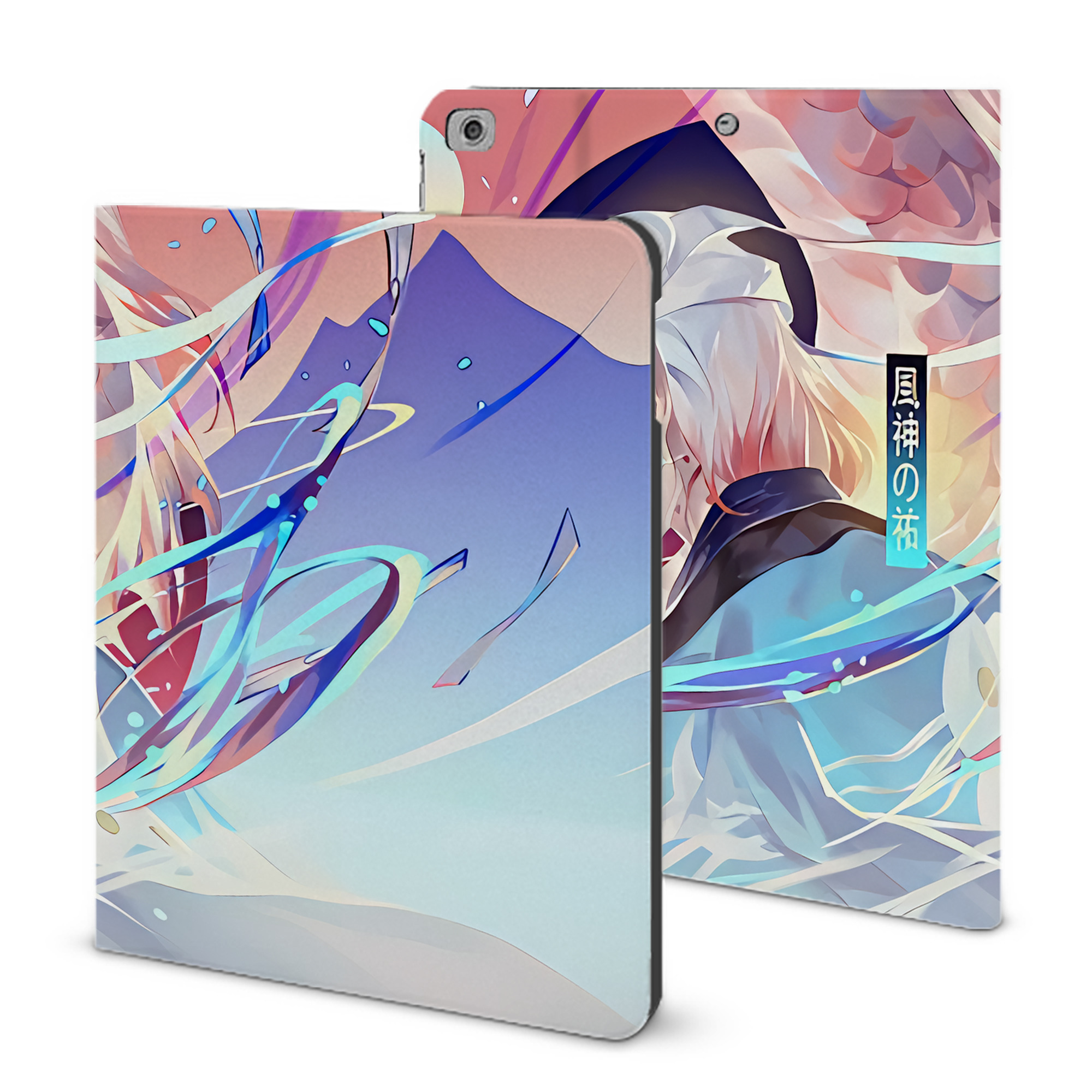 （画像用） 刀剣乱舞 Touken Ranbu IPad ケース ブック型 PUレザー TPU 耐衝撃 軽量 薄型 ペン収納なし 全面保護 IPad 各モデル対応